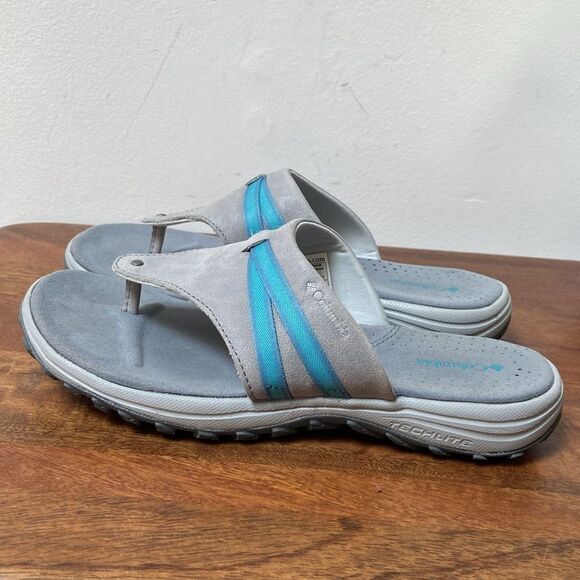 Columbia Women's Gray and Blue Sandals - Picture 3 of 10